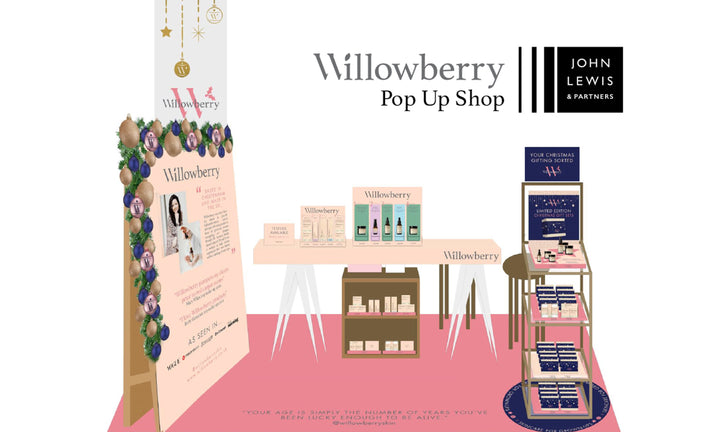 Willowberry Pop-Up Shop in John Lewis, Cheltenham, this December