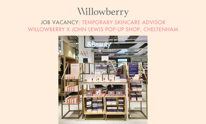 willowberry jobs in cheltenham skincare advisor